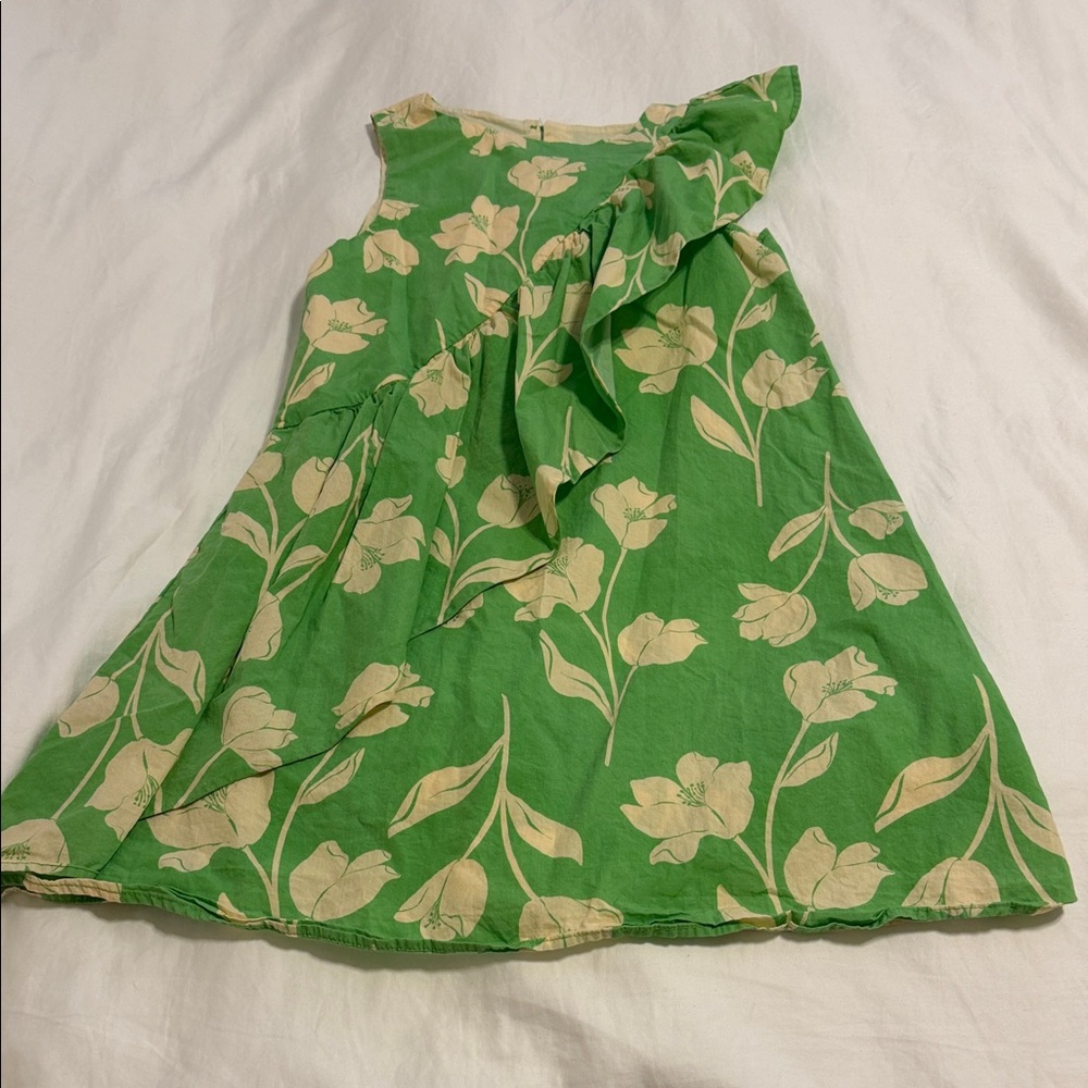 Zara Green and Cream Floral Dress